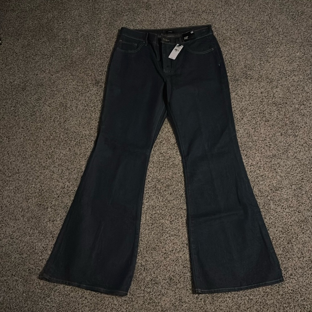 Express ‘70s Flare Mid Rise Jeans